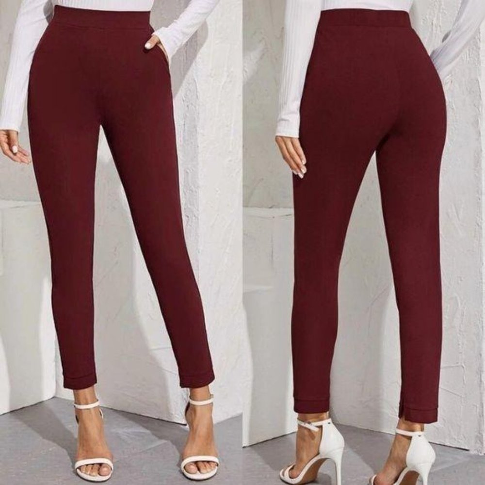 NAVY Tailored skinny cut pants pockets high rise - Picture 4 of 8